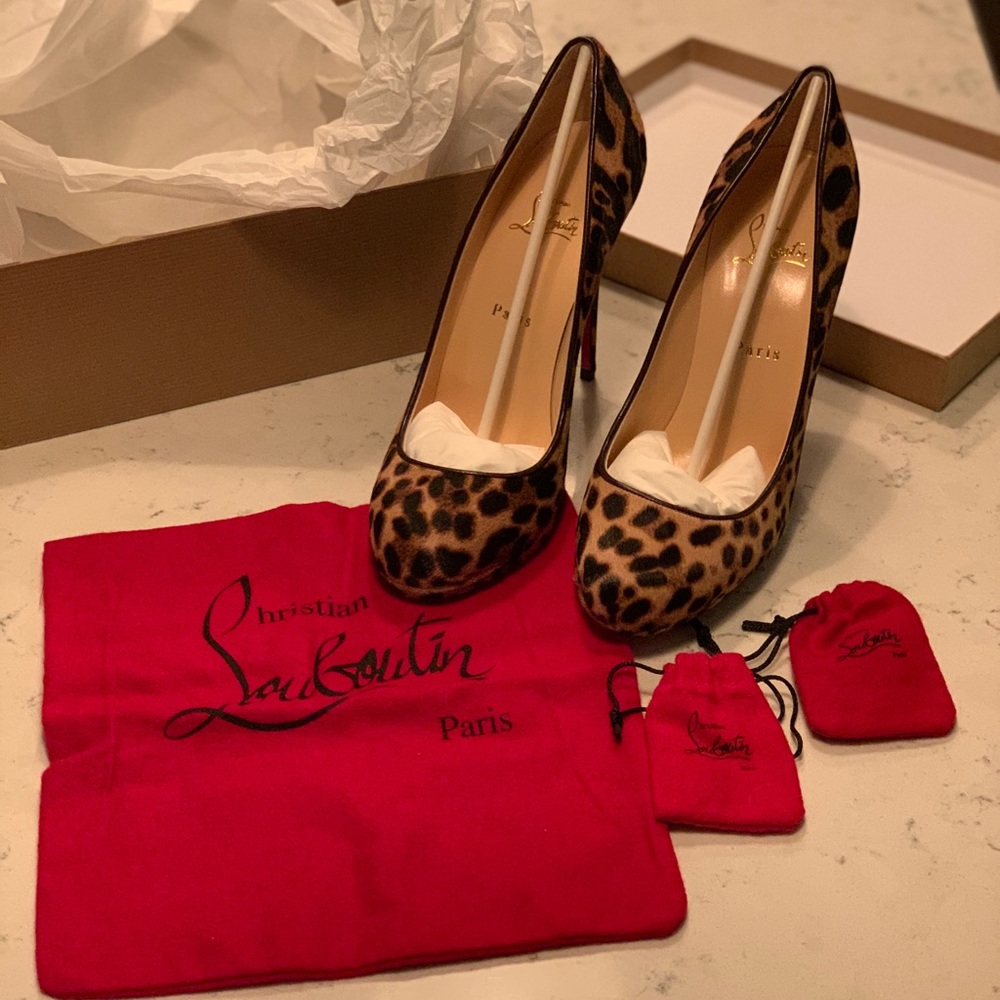 Christian Louboutin FILO 120 Pony Leopard Luxor